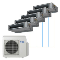 Канальная средненапорная сплит-система Daikin FBA на 5 комнат