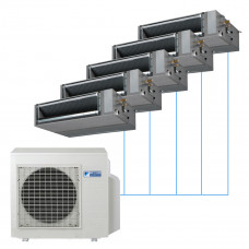 Канальная средненапорная сплит-система Daikin FBA на 5 комнат