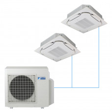 Кассетная сплит-система Daikin FCAG на 2 комнаты