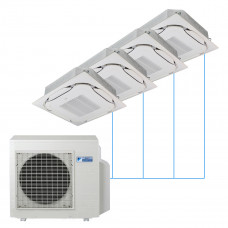 Кассетная сплит-система Daikin FCAG на 4 комнаты