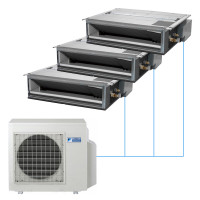 Канальная низконапорная сплит-система Daikin FDXM на 3 комнаты