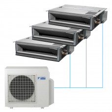 Канальная низконапорная сплит-система Daikin FDXM на 3 комнаты