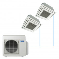 Кассетная сплит-система Daikin FFA на 2 комнаты