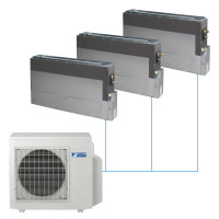 Напольная сплит-система Daikin на 3 комнаты