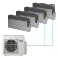 Напольная сплит-система Daikin на 4 комнаты