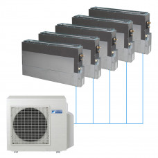 Напольная сплит-система Daikin на 5 комнат
