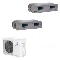 Канальная сплит-система Electrolux R32 на 2 комнаты