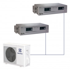 Канальная сплит-система Electrolux R32 на 2 комнаты