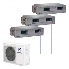 Канальная сплит-система Electrolux R32 на 3 комнаты