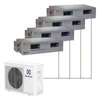 Канальная сплит-система Electrolux R32 на 4 комнаты
