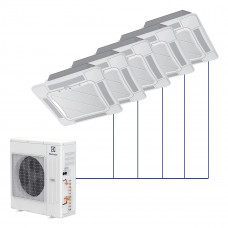 Кассетная сплит-система Electrolux R32 на 5 комнат