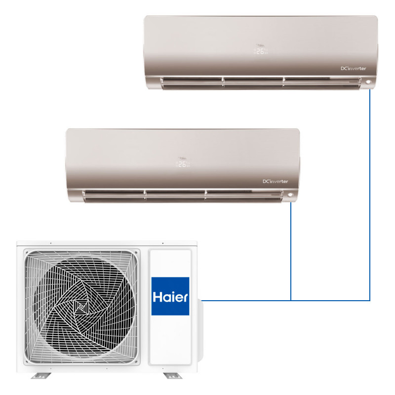 Настенная мульти-сплит-система Haier Flexis 2023 на 2 комнаты