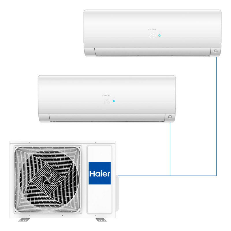 Настенная мульти-сплит-система Haier Flexis 2023 на 2 комнаты