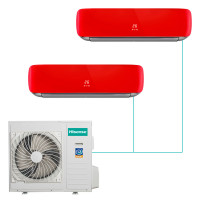 Hisense Premium Red FM DC Inverter на 2 комнаты