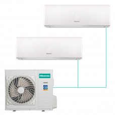Настенная мульти-сплит-система Hisense Smart Fm Dc Inverter R32 на 2 комнаты