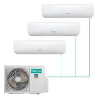 Настенная мульти-сплит-система Hisense Zoom FM DC Inverter R32 на 3 комнаты