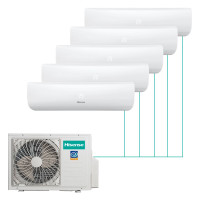 Настенная мульти-сплит-система Hisense Zoom FM DC Inverter R32 на 5 комнат