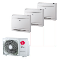 Консольная сплит-система LG на 3 комнаты