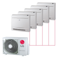 Консольная сплит-система LG на 5 комнат