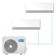 Настенная мульти-сплит-система Midea Breezeless E на 2 комнаты