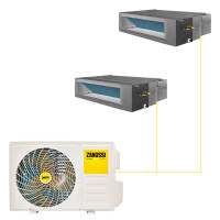 Канальная сплит-система Zanussi Multi Combo ERP DC 2 на 2 комнаты