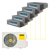 Канальная сплит-система Zanussi Multi Combo ERP DC 2 на 5 комнат