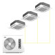 Кассетная мульти-сплит-система Zanussi Multi Combo ERP DC на 3 комнаты