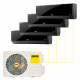 Настенный кондиционер Zanussi Multi Combo ERP DC 2 Black на 4 комнаты