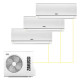 Настенная мульти-сплит-система Zanussi Multi Combo ERP DC на 3 комнаты