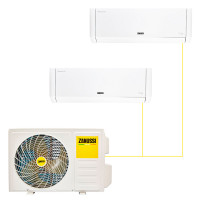 Настенная сплит-система Zanussi Multi Combo ERP DC 2 White на 2 комнаты