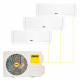 Настенный кондиционер Zanussi Multi Combo ERP DC 2 White на 3 комнаты