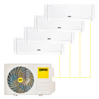 Настенная сплит-система Zanussi Multi Combo ERP DC 2 White на 4 комнаты