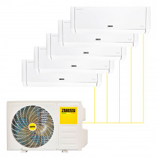 Настенная сплит-система Zanussi Multi Combo ERP DC 2 White на 5 комнат